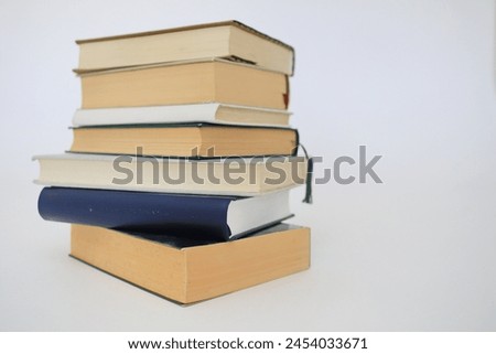 stack of books, close up, education,