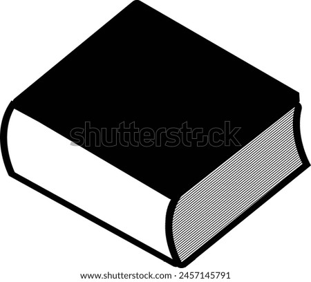 Vector book icon on white background. eps 10 book icon.