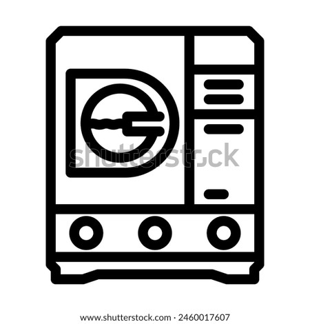 environmental cleaning line icon vector. environmental cleaning sign. isolated contour symbol black illustration