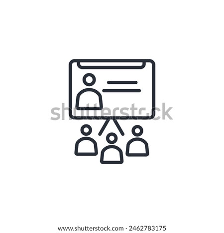 Metting icon. vector.Editable stroke.linear style sign for use web design,logo.Symbol illustration.