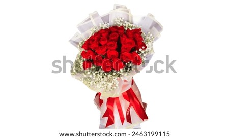 The birthday flower with white background

