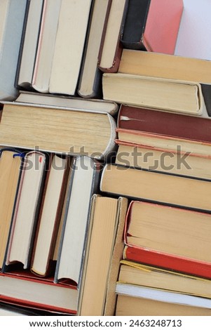 Book, Books on the table, education concept, Library, school