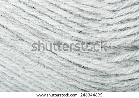 wool yarn clew macro white