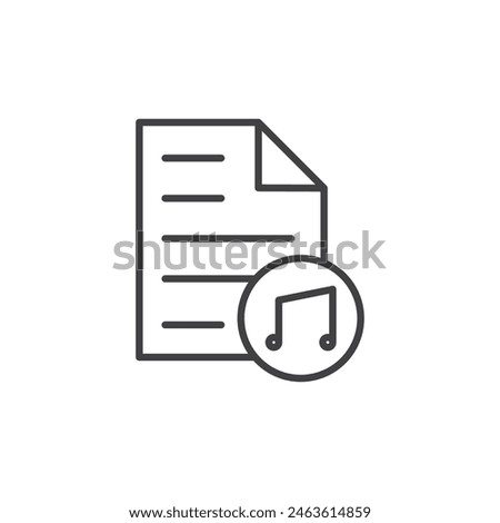 Music file icon set. Vector symbols for audio files, MP3 downloads, and songs.