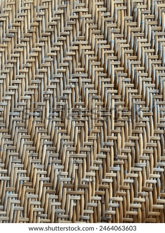 woven type from rattan, art
