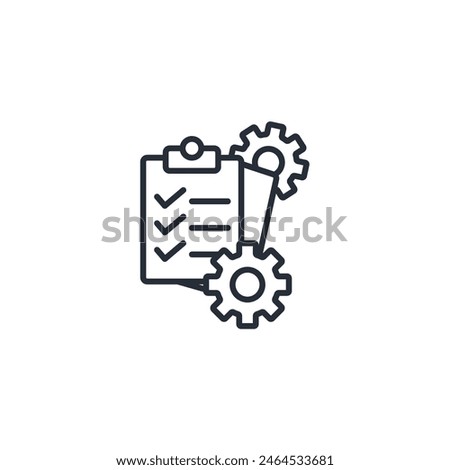 project management icon. vector.Editable stroke.linear style sign for use web design,logo.Symbol illustration.