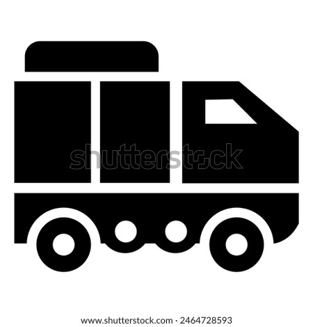 
package car icon vector, package car illustration in flat silhouette style, for company and web logo design