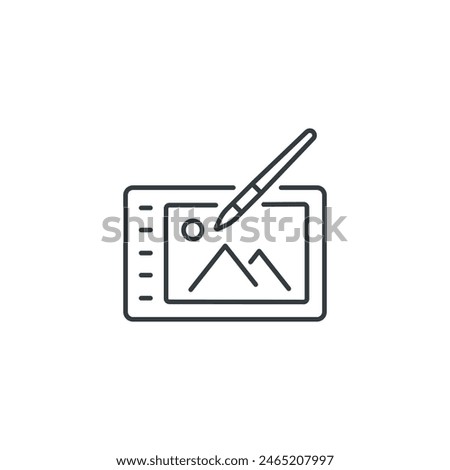 Drawing icon, Drawing vector illustration