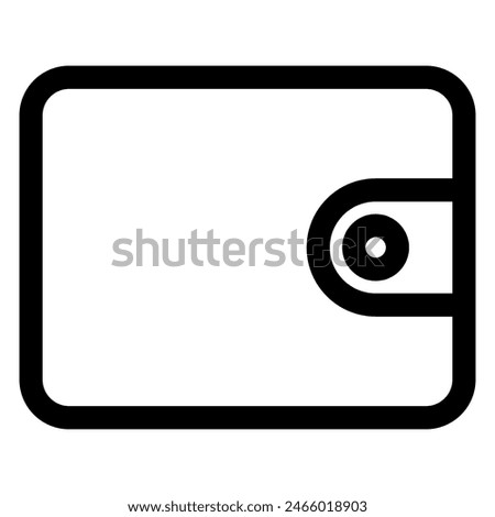 wallet line icon vector illustration isolated on white background