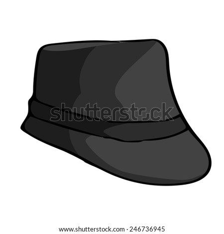 hat isolated illustration on white background