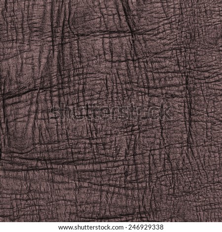 old  brown wrinkled leather texture as background
