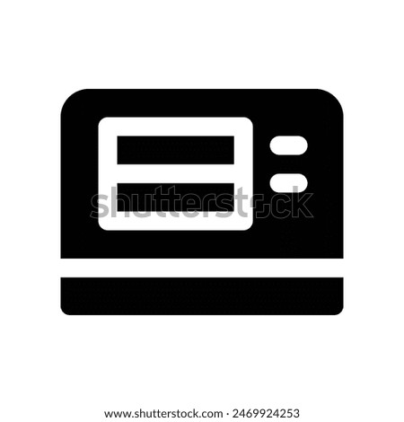 microwave icon. vector glyph icon for your website, mobile, presentation, and logo design.