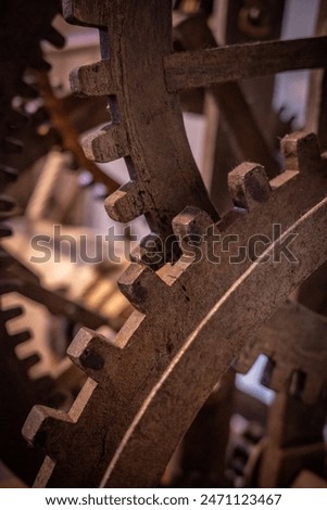 Ancient  clockwork  mechanism and gears