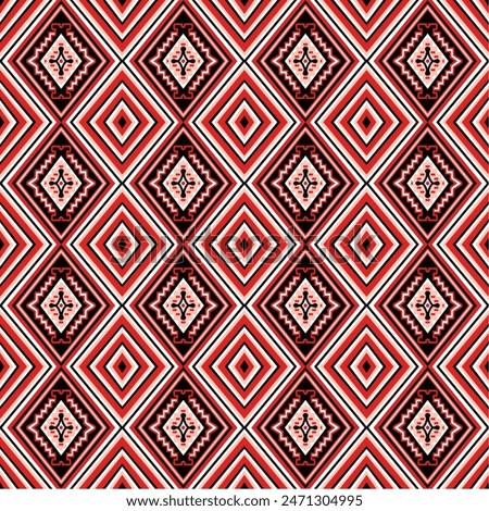 geometric ethnic oriental ikat seamless pattern traditional design for background, carpet, wallpaper, clothing, wrapping, batik, fabric, vector, illustration, embroidery style.