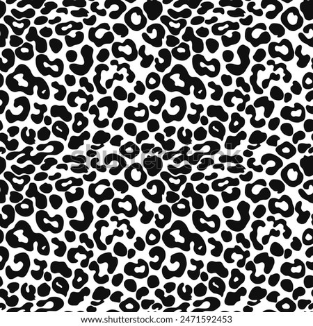 
leopard print seamless background, vector illustration, fashionable pattern for clothing print, fabric