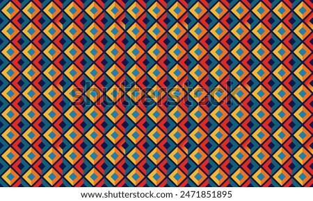 Experimental Design Geometric Shapes Seamless Pattern for Wallpaper Background