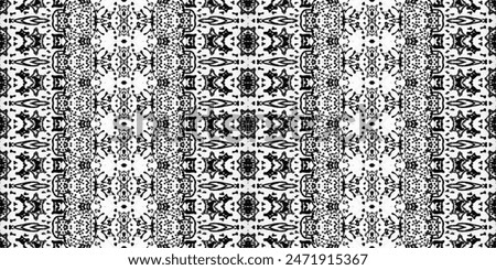 Simple Geometric Pattern. Ethnic Ink Scribble Brush. Ethnic Line Wave. Gray Colour Ikat Doodle Texture. Black Color Tribal Ikat Batik. Seamless Stripe Ikat Pattern. Seamless Ink Doodle Design.