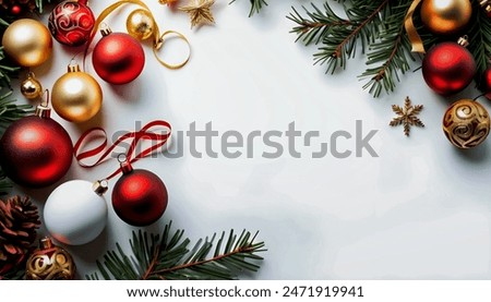 Christmas holiday composition. Christmas decorations