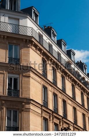 Parisian building with the old Haussmann's style.