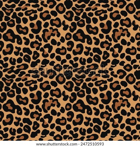 
leopard texture seamless pattern vector illustration, modern background