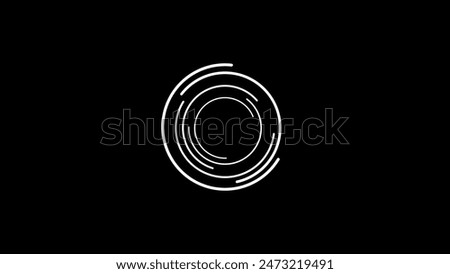 Abstract beautiful loading circles line rotated background illustration.	