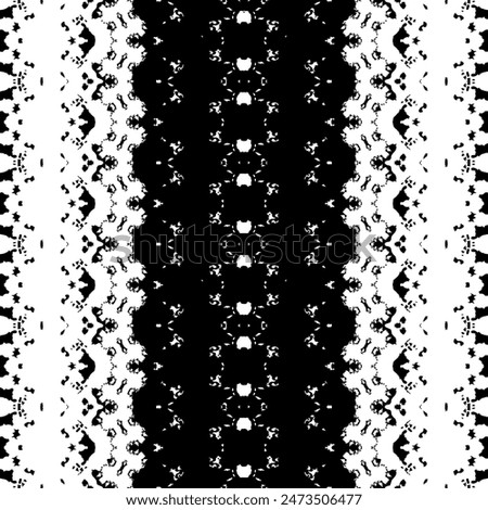 Black Colour Dark Doodle Texture. Black Color Mexican Pattern. Doodle Native Dark Pattern. Simple Native Ikat Vector. Ethnic Geo Art Batik. Tribal Ink Scribble Batik. Seamless Ink Ethnic Vector