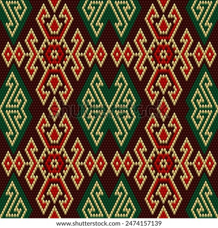 Ornament  is made in bright, juicy, perfectly matching colors. Ornament, mosaic, ethnic, folk pattern. 