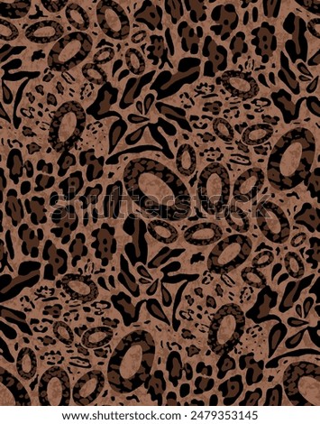 Seamless pattern illustrations features modern, edgy designs perfect for various creative projects. Ideal for fashion, digital media, textiles, and home decor etc.