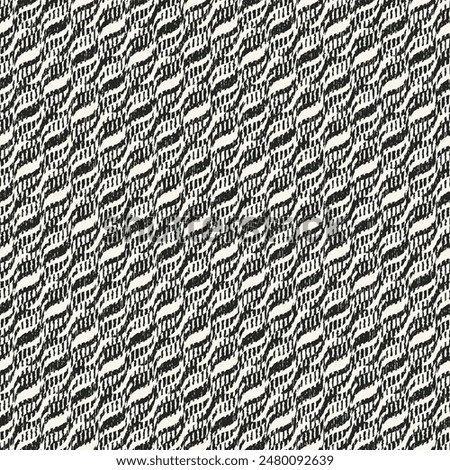 Monochrome Grain Slanted Wavy Stripe Pattern