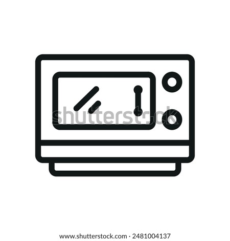 Microwave oven icon vector design templates simple and modern