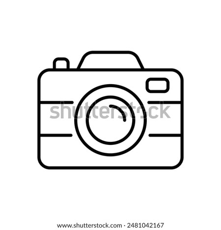 Camera Icon vector stock illustration.