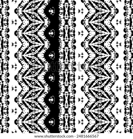 Black Color Geometric Pattern. Black Colour Dark Doodle Pattern. Simple Ethnic Line Batik. Abstract Ink Art Print. Doodle Design Dark Pattern. Tribal Ink Scribble Vector. Abstract Ink Native Vector