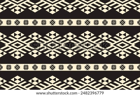 Ethnic Geometric Design.Ethnic Pattern in tribal, folk embroidery abstract art colorful. ornament print. Ethnic Geometric Design for wallpaper,carpet, clothing, fashion, fabric.
