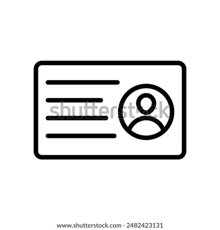 Identification Card Icon Set Personal ID Illustrations for Security and Verification