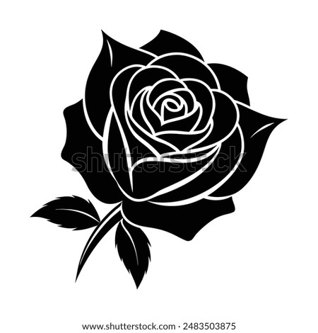 Rose vector Lettering design for greeting banners, Mouse Pads, Prints, Cards and Posters, Mugs, Notebooks