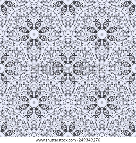 Geometric Vector Pattern. Abstract Seamless Black and White Color Background