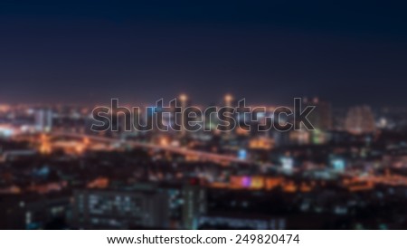 Abstract Blur city scape