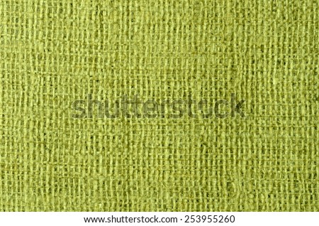 close up green sackcloth background