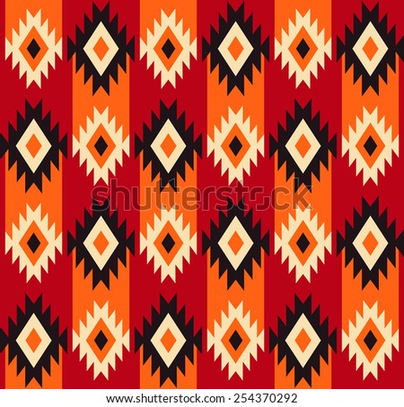 Tribal seamless colorful geometric pattern.