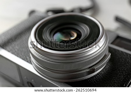 Retro camera, closeup