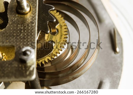 Antique clock gears