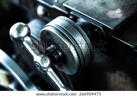 Industrial tools and spare parts,close up.