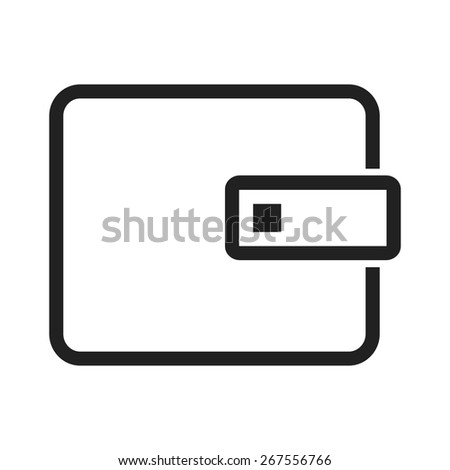 Wallet, purse, leather, money holder icon vector image. Can also be used for ecommerce, shopping, business. Suitable for web apps, mobile apps and print media.