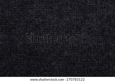 Black wool texture