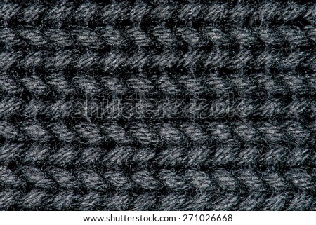 Gray knitting wool texture background.