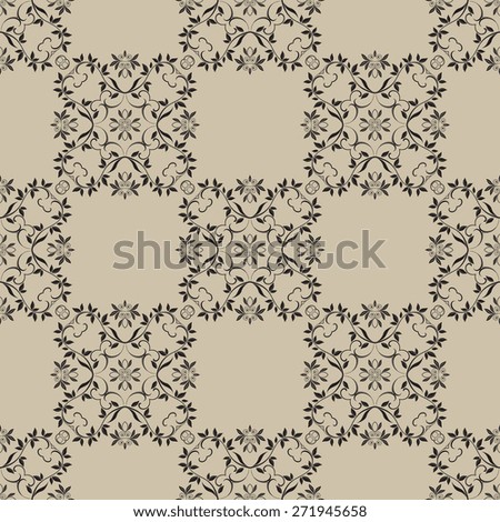 Abstract seamless background with ornament. Wallpaper pattern