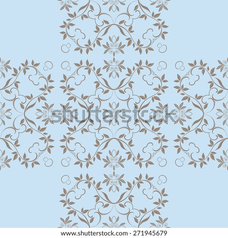 Seamless wallpaper with ornament. Wallpaper pattern