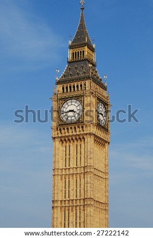 Big Ben clock tower, Houses of Parliament, London