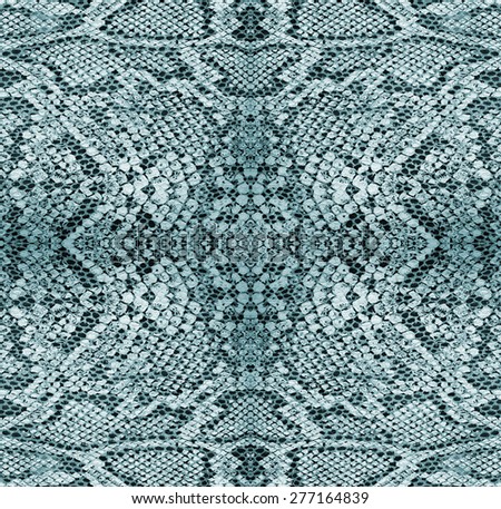 Background - texture of snake skin - Reptiles - Blue
