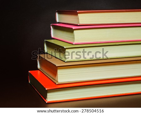 detail of books